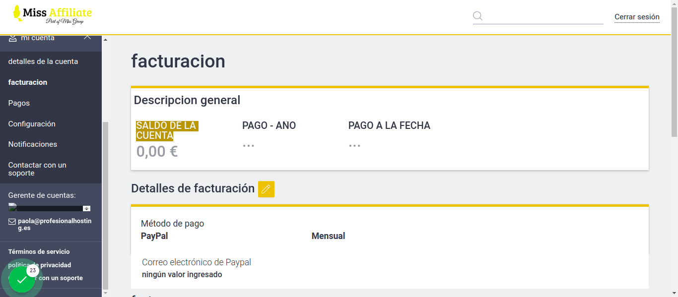 Y ver tu saldo acumulado