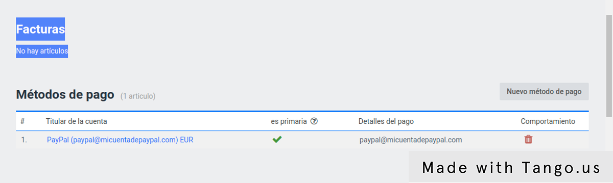 Para ver el estado de tus pagos y facturas
