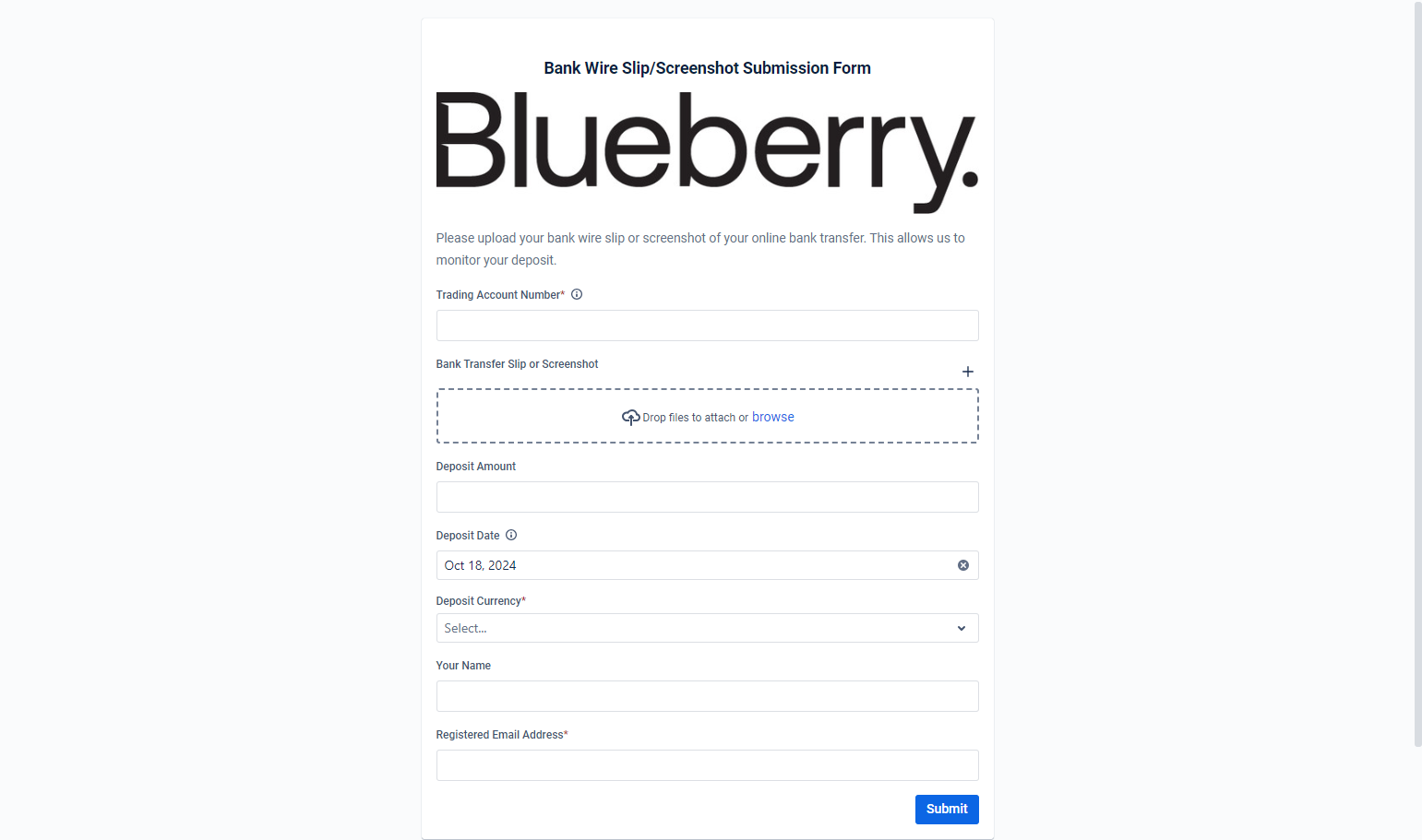 Fill out the form.