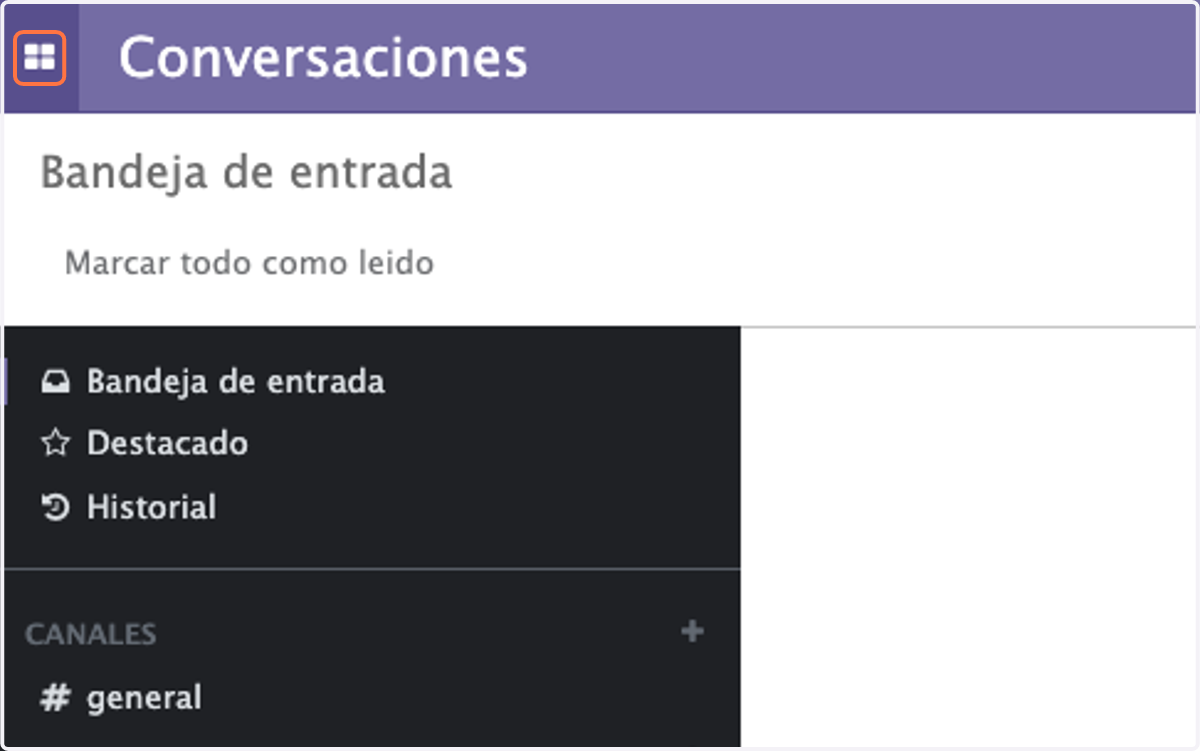 Haga clic en Menu de Modulos