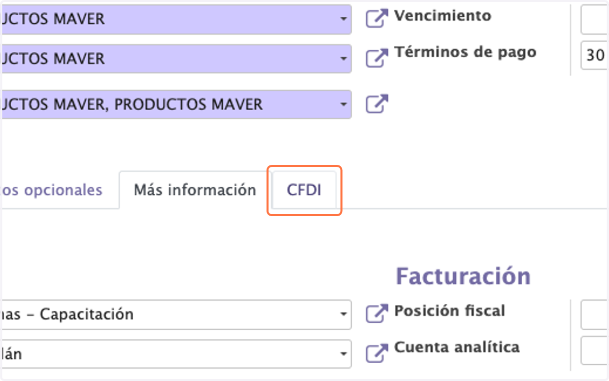 Click en CFDI