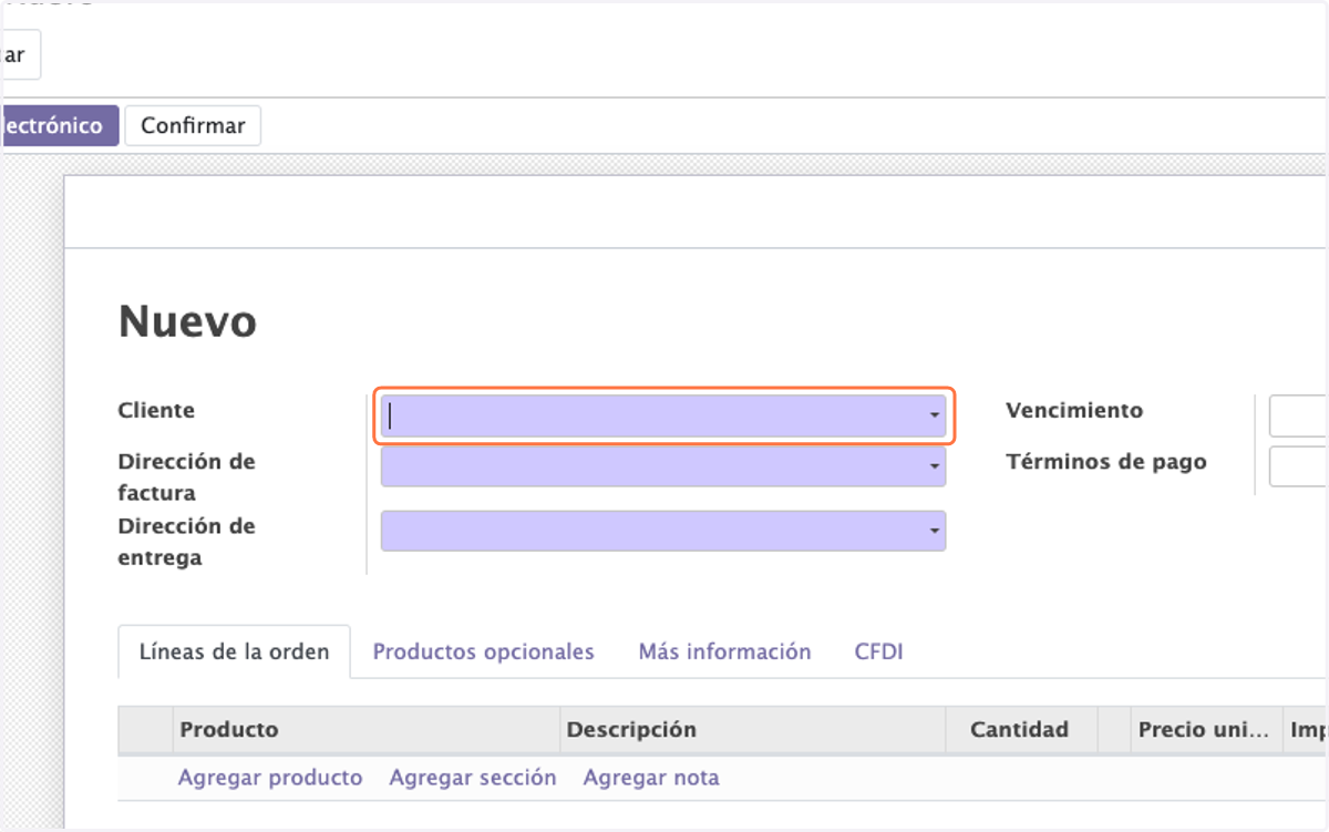 Click En Cliente