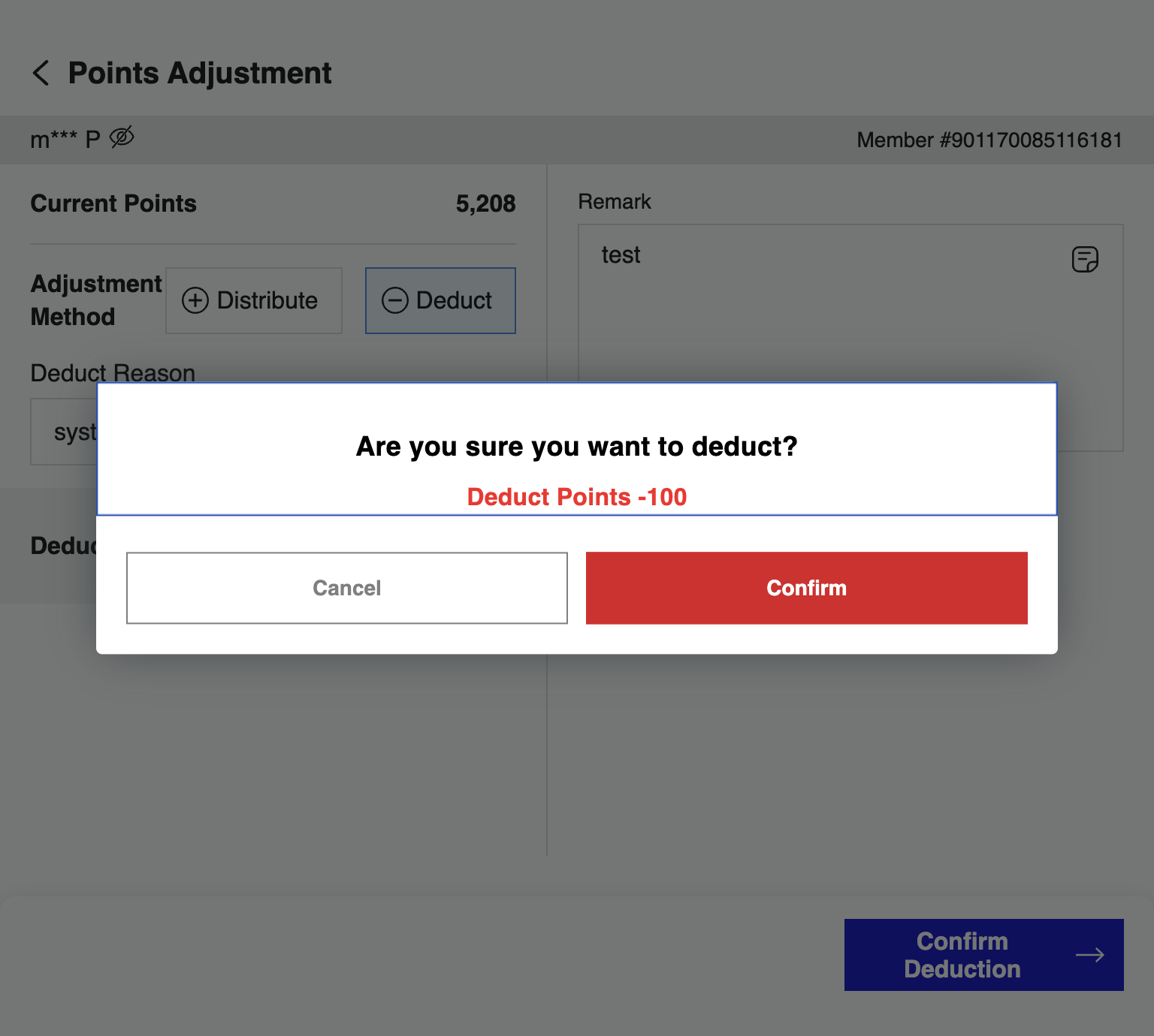 A. Check the Information B. Click on Confirm