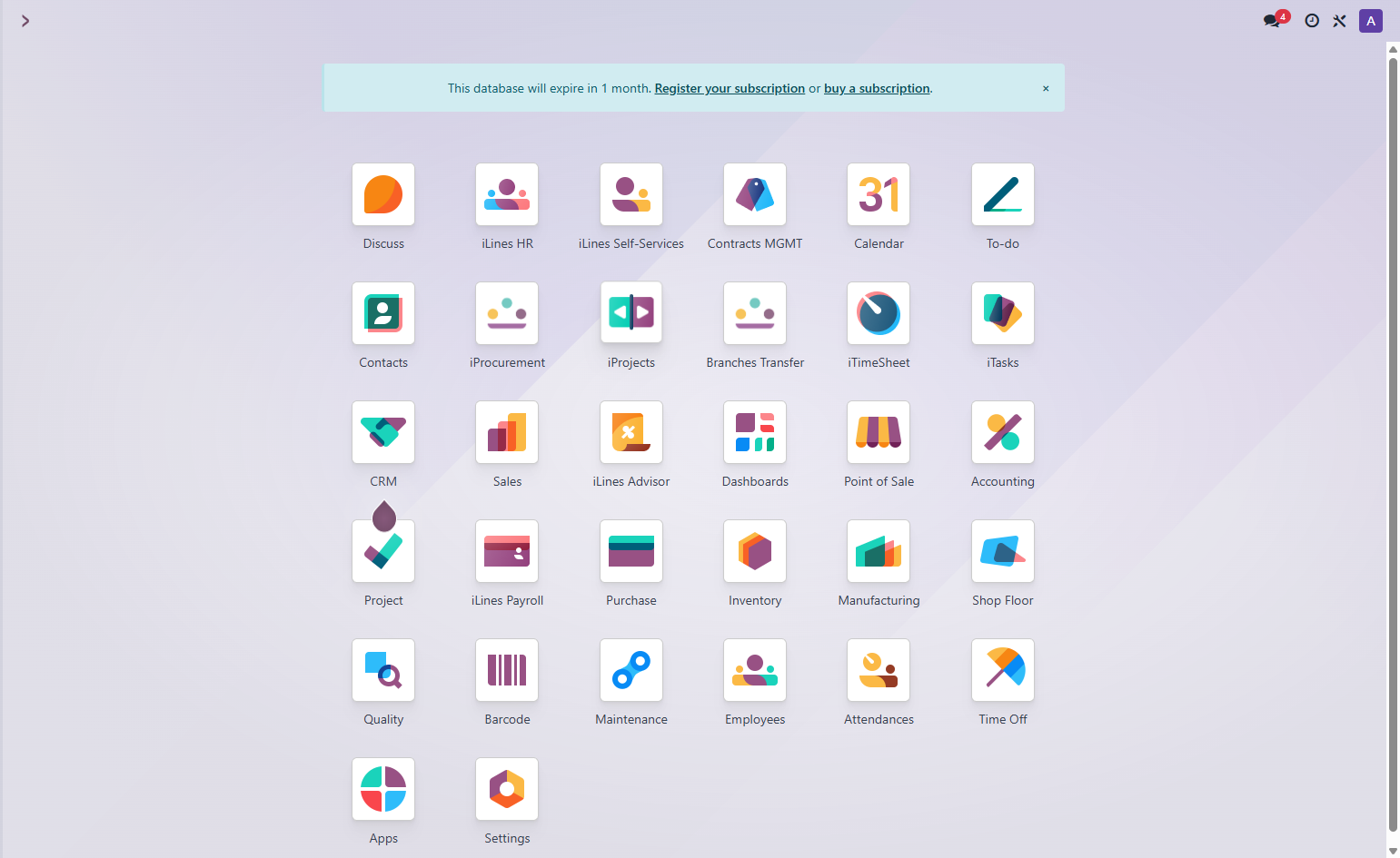 Click on iProjects