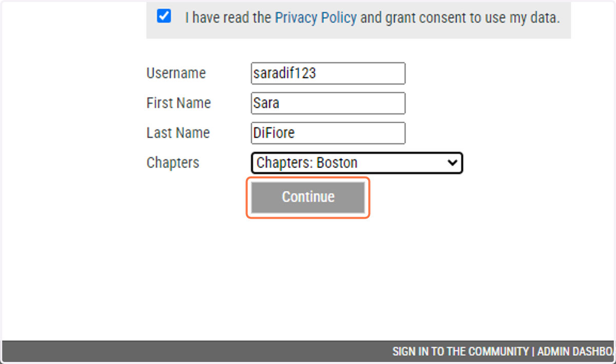 Click "Continue"