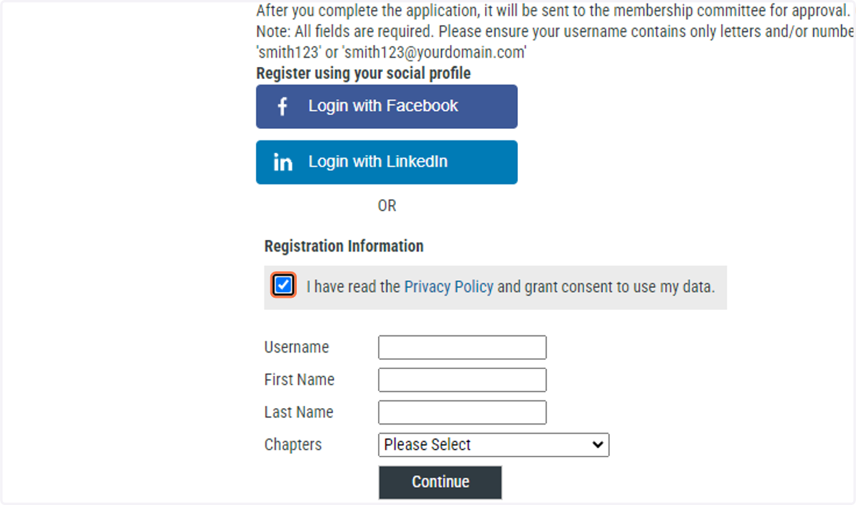 Begin the Application Process