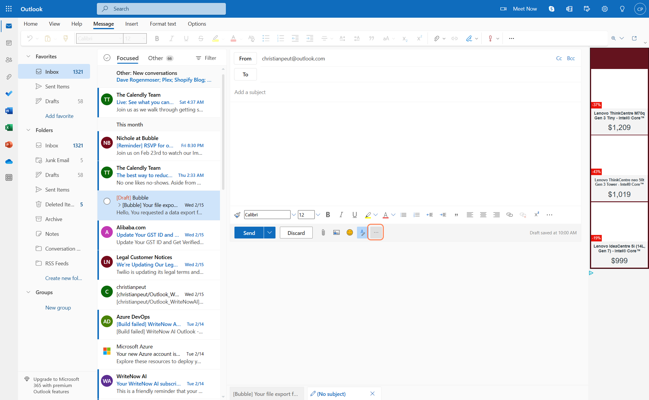 In the new window that appears, click on the three icons on the bar at the bottom