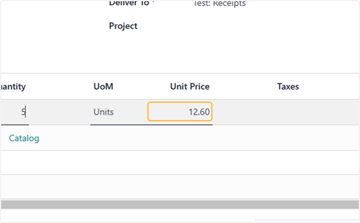 Check unit price for accuracy, amend if needed.