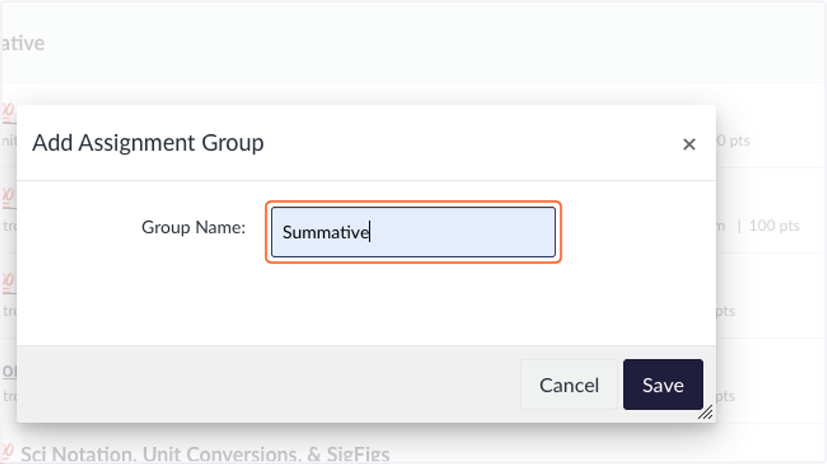 Type "Summative"