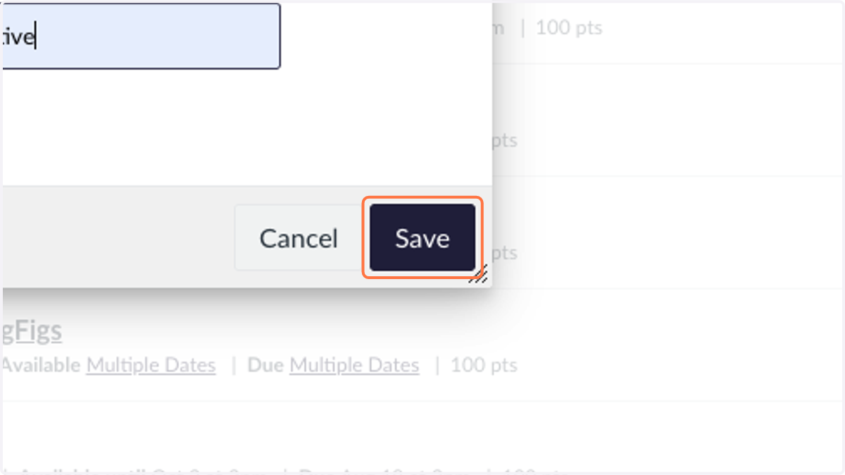 Click on Save