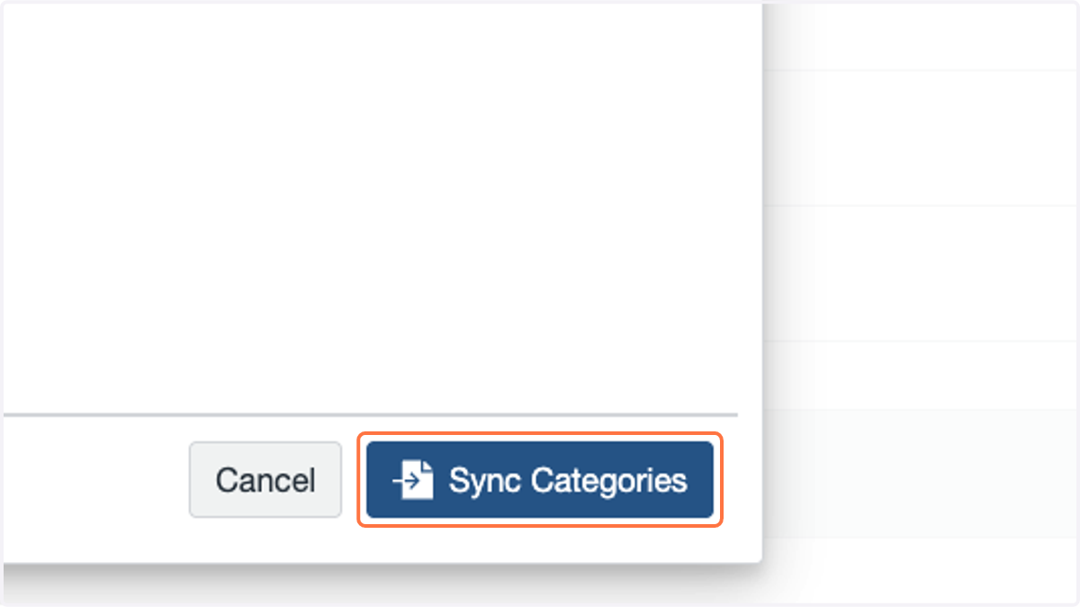 Click on Sync Categories