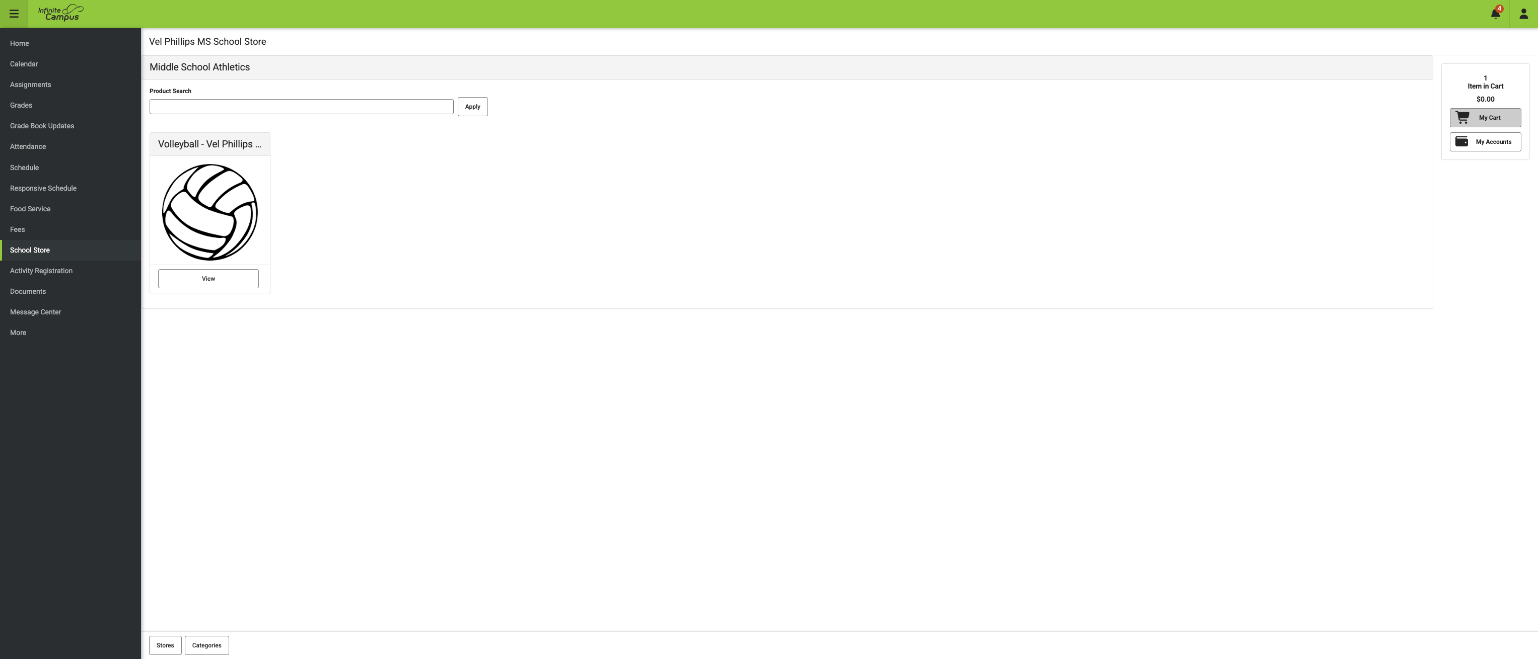A. Click on Item in Cart… B. Click on My Cart