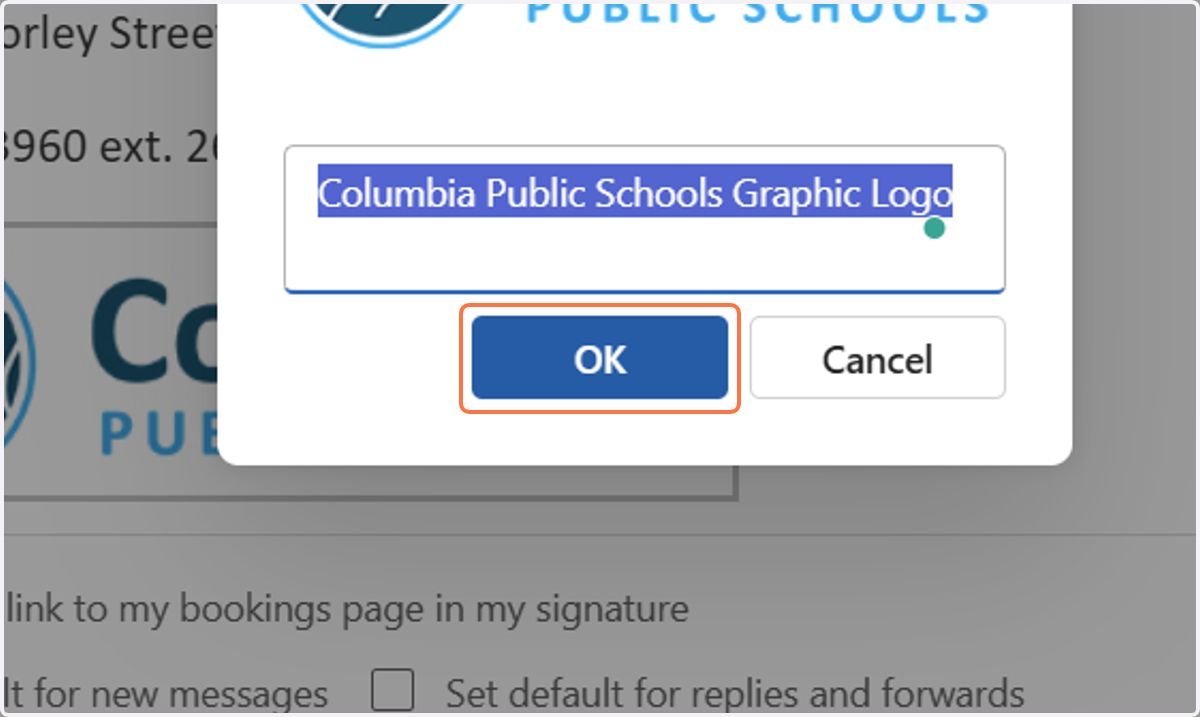 Select OK
