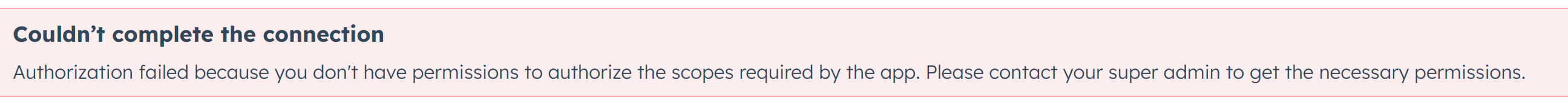 Not high enough permission