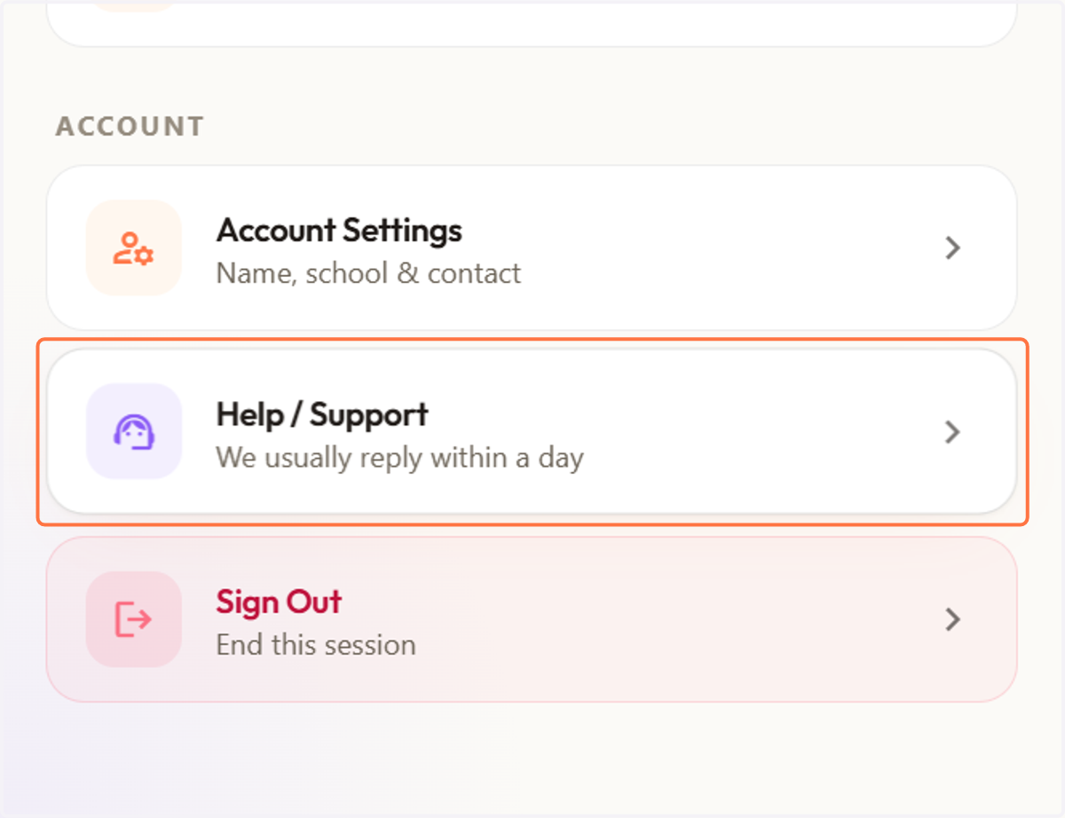 Here, you can contact the Professor Fox support team for help, guidance, or technical assistance.