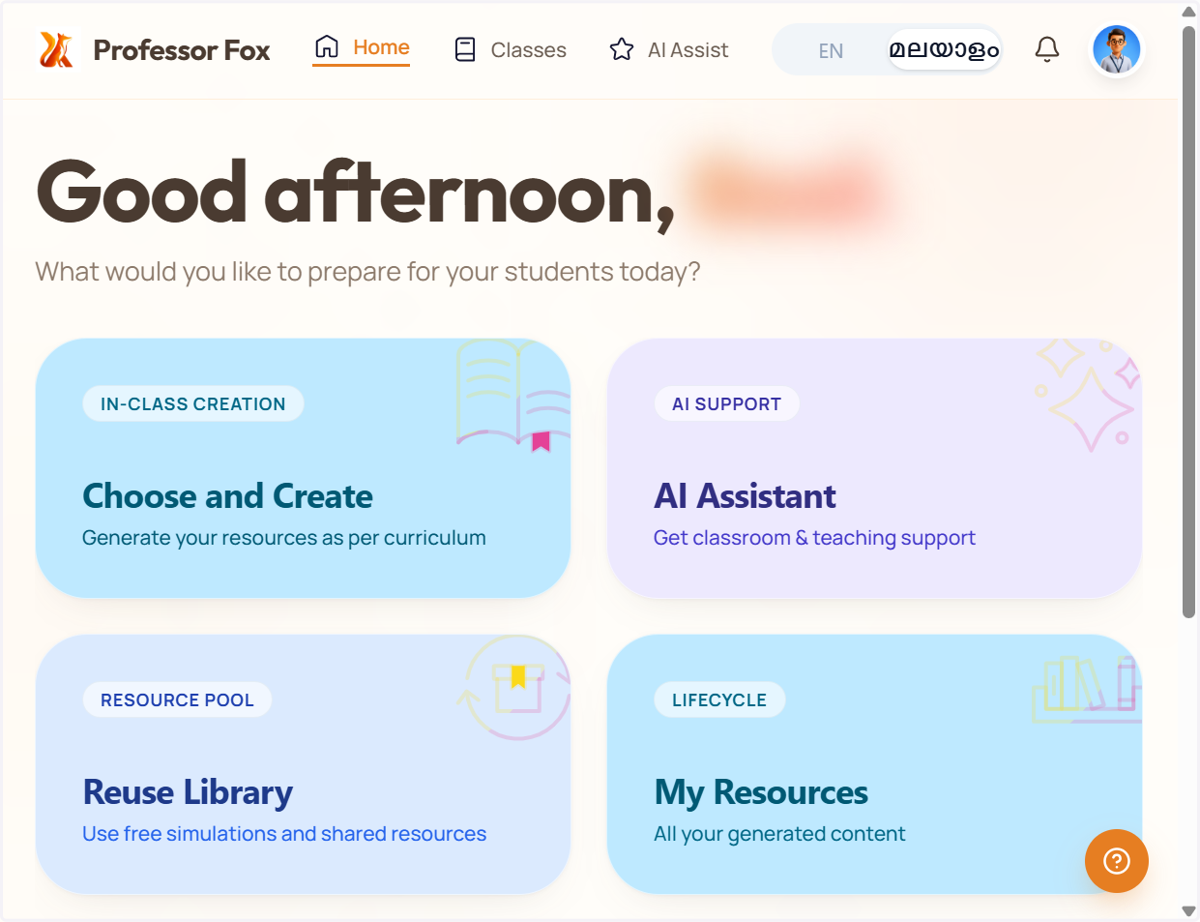 Open Professor Fox…