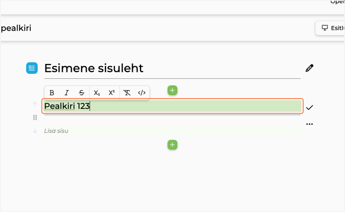 Type Pealkiri 123