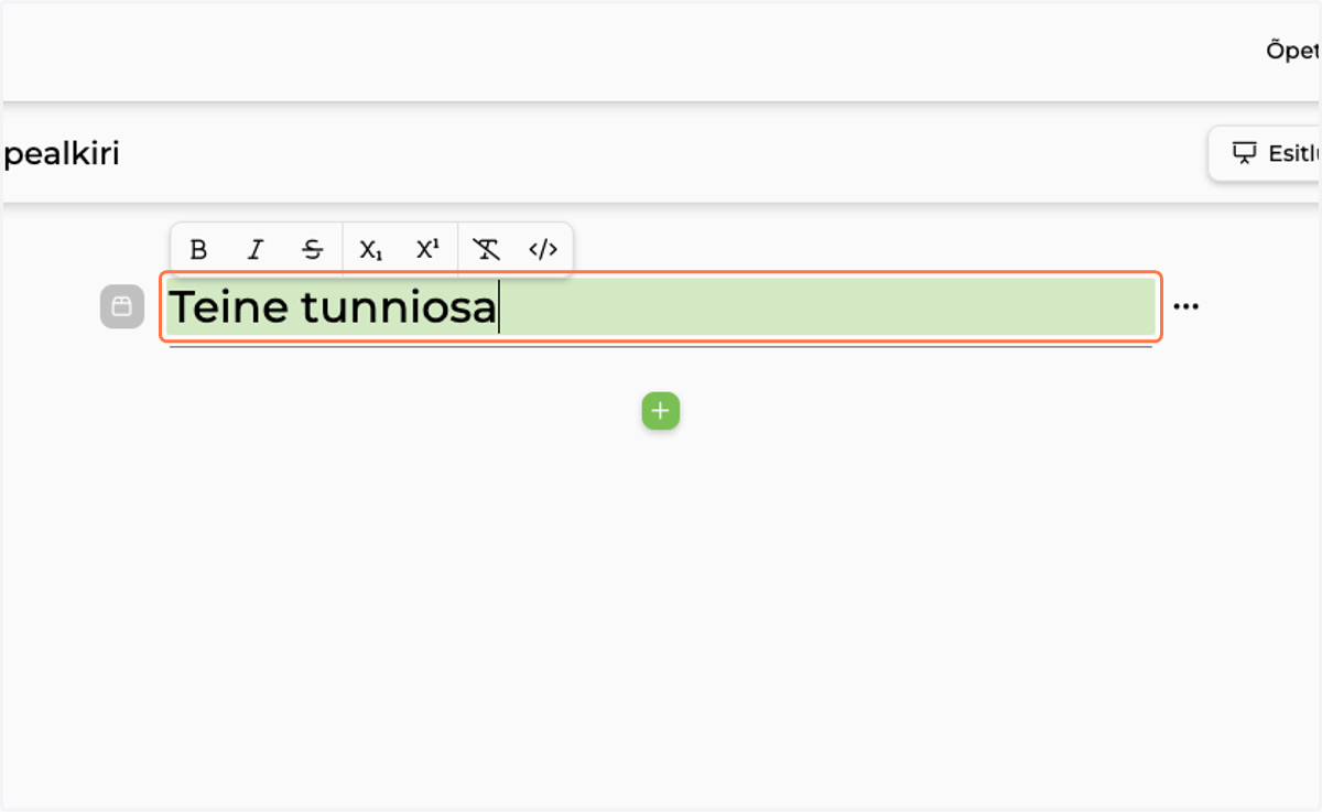 Type Teine tunniosa