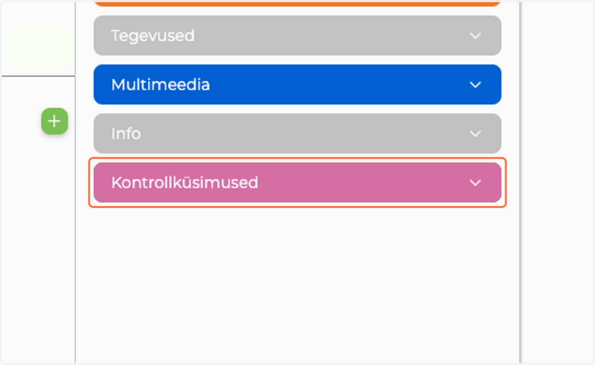 Click on Kontrollküsimused