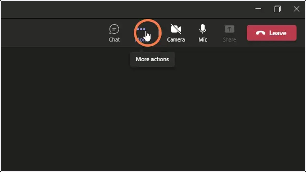Click "more" in the top right.