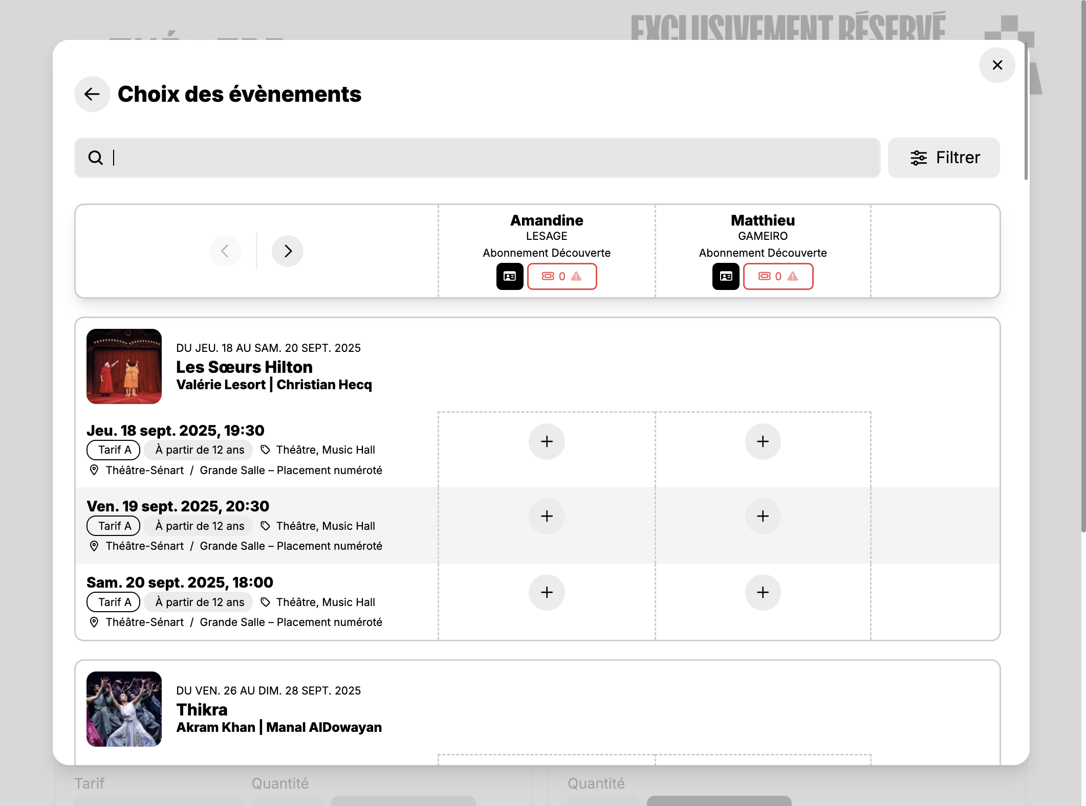 Utilisez le moteur de recherche