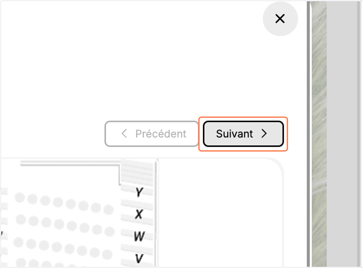 Naviguer entre les différentes représentations avec les boutons Précédent et Suivant
