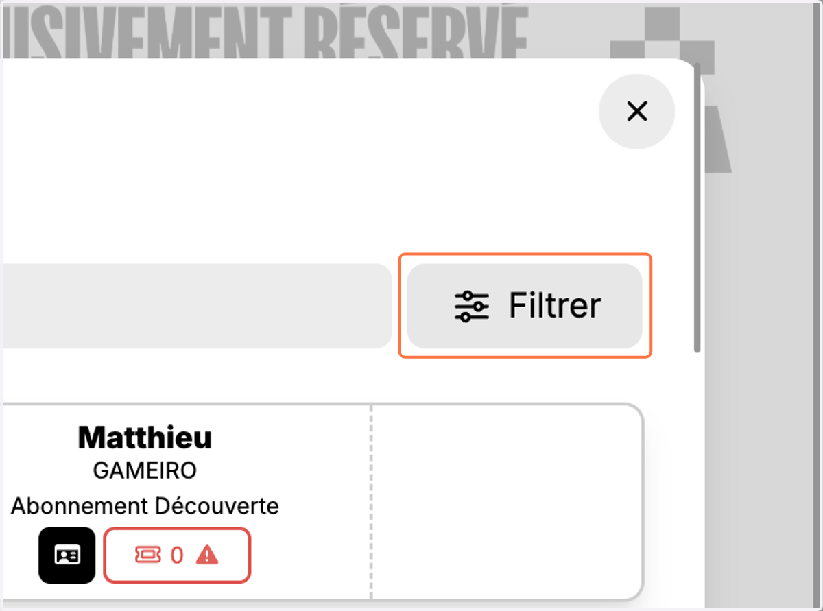 Ou utilisez les filtres