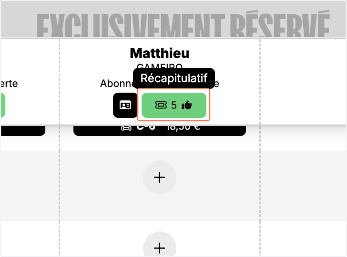 Cliquez sur le bouton vert une fois les formules validées