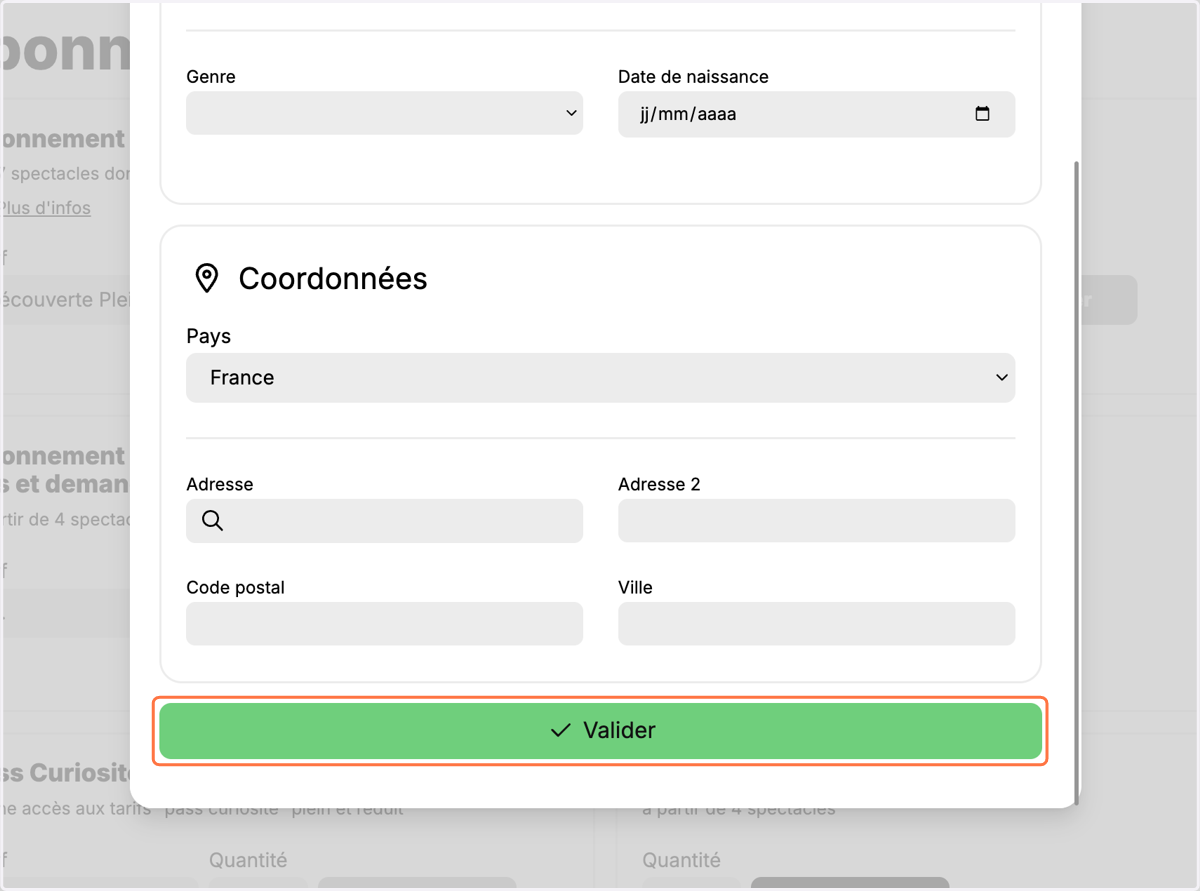 Une fois terminé, cliquez sur Valider