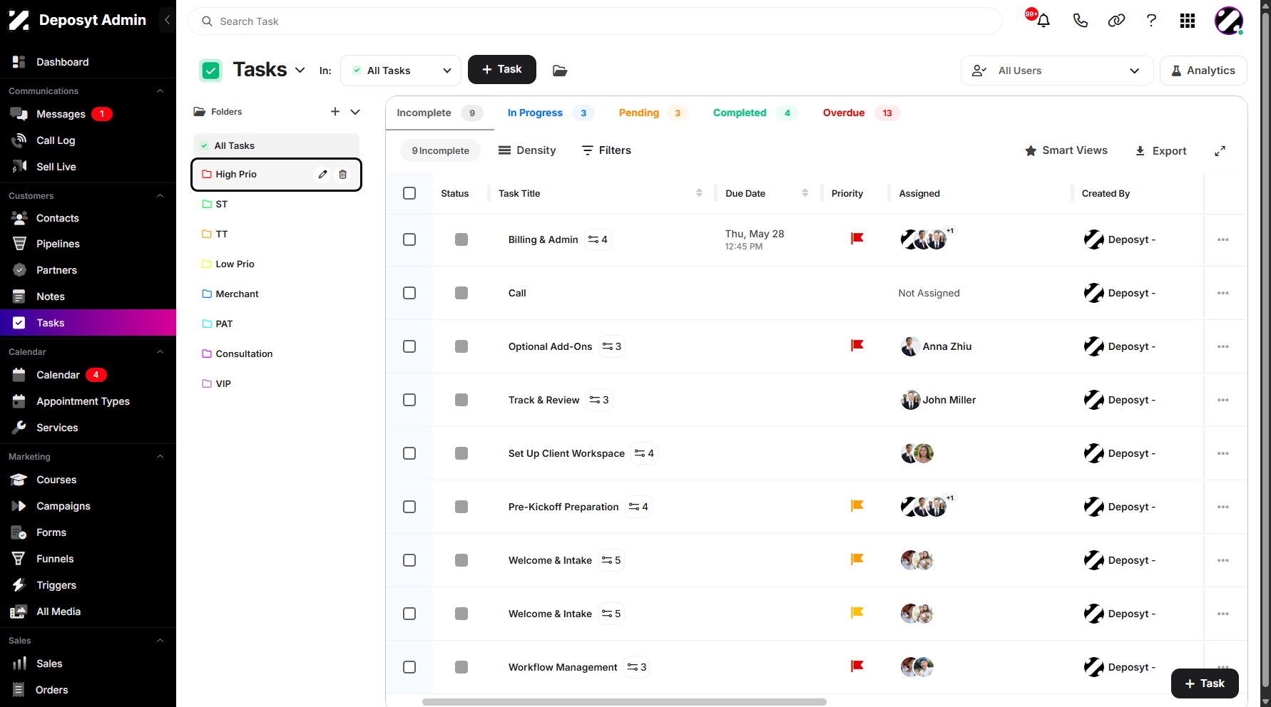 Step 6: You can enable editing or deleting a selected folder by hovering over it.