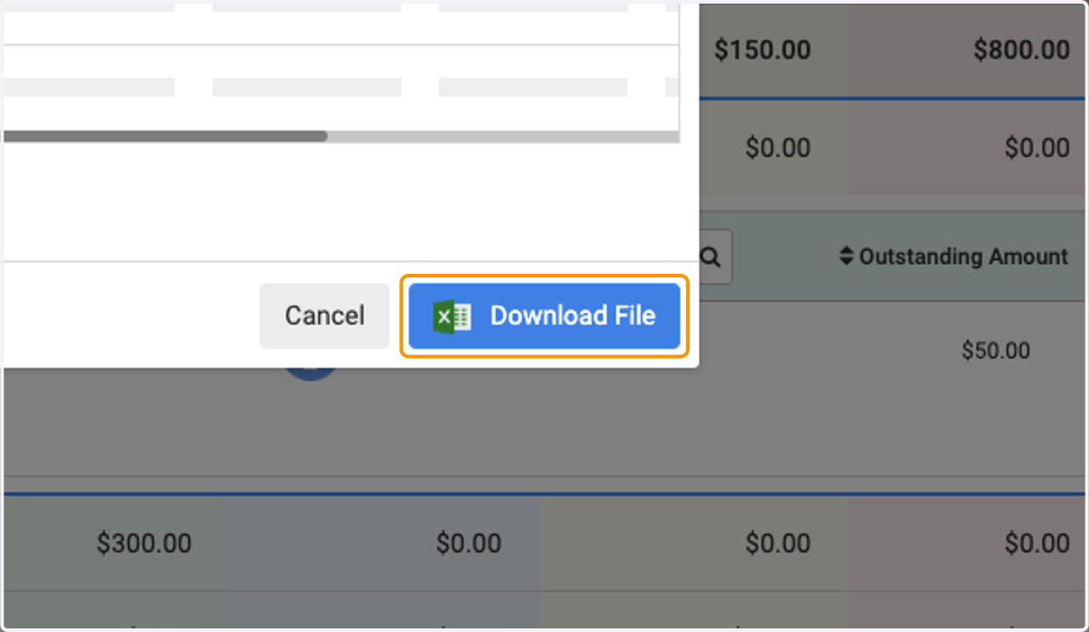 Click on Export Report Data…