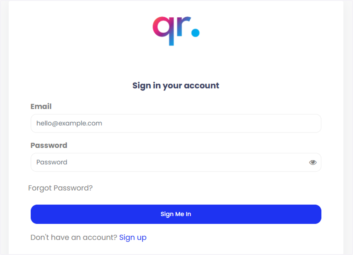 Navigasi ke https://admin.studentqr.com/ dan log masuk ke halaman tersebut menggunakan akaun admin anda.