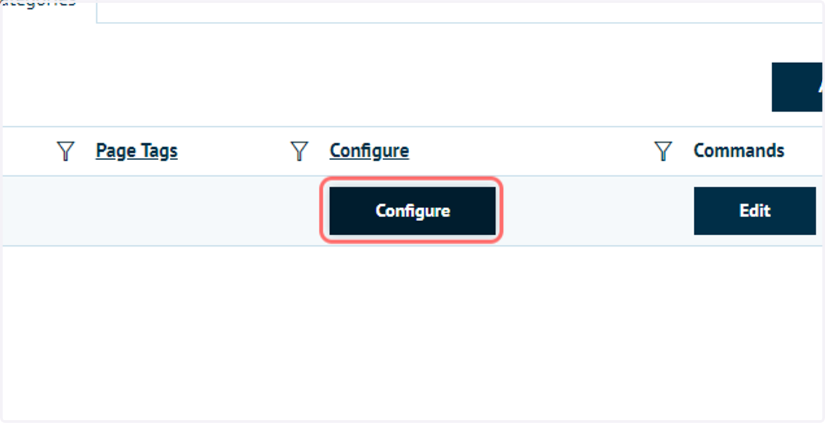 Click on Configure
