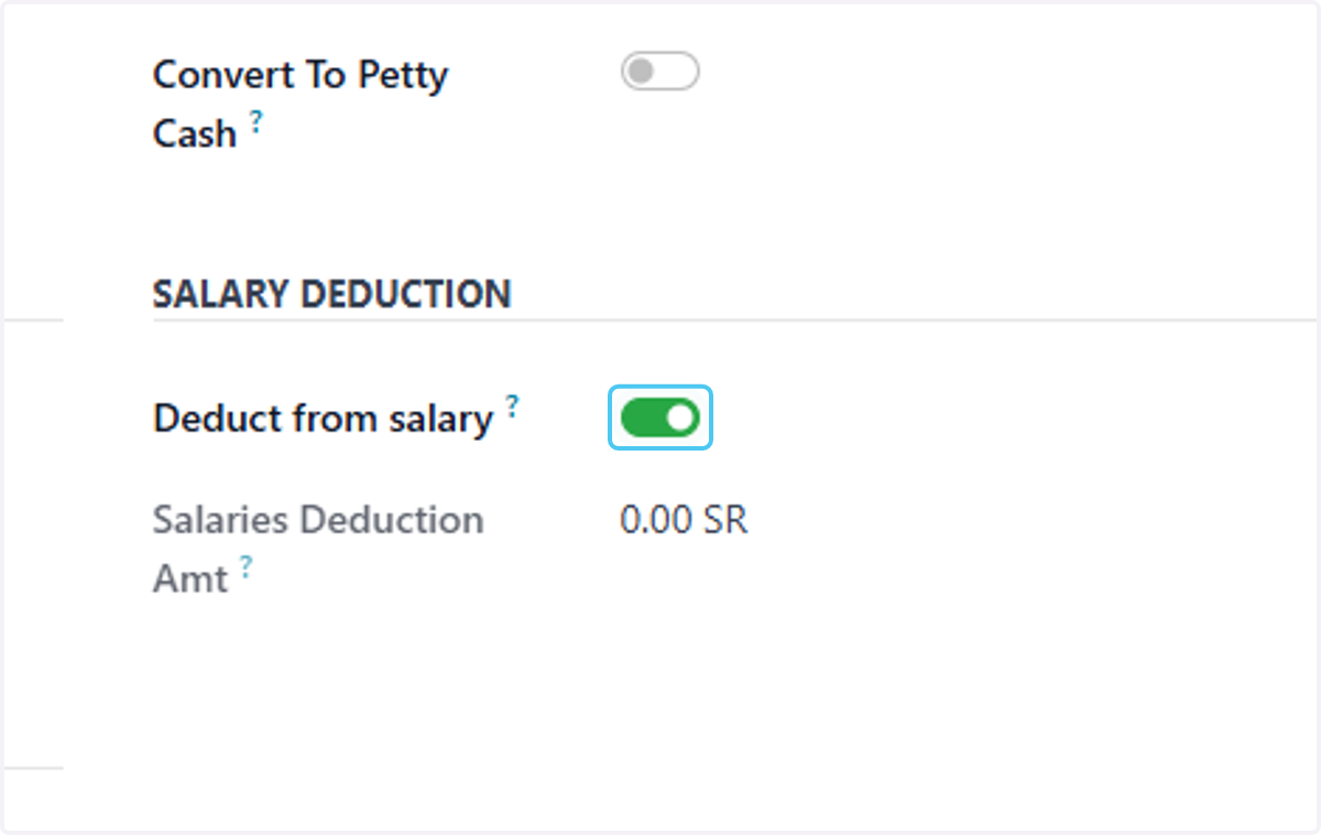 Check Deduct from salary?