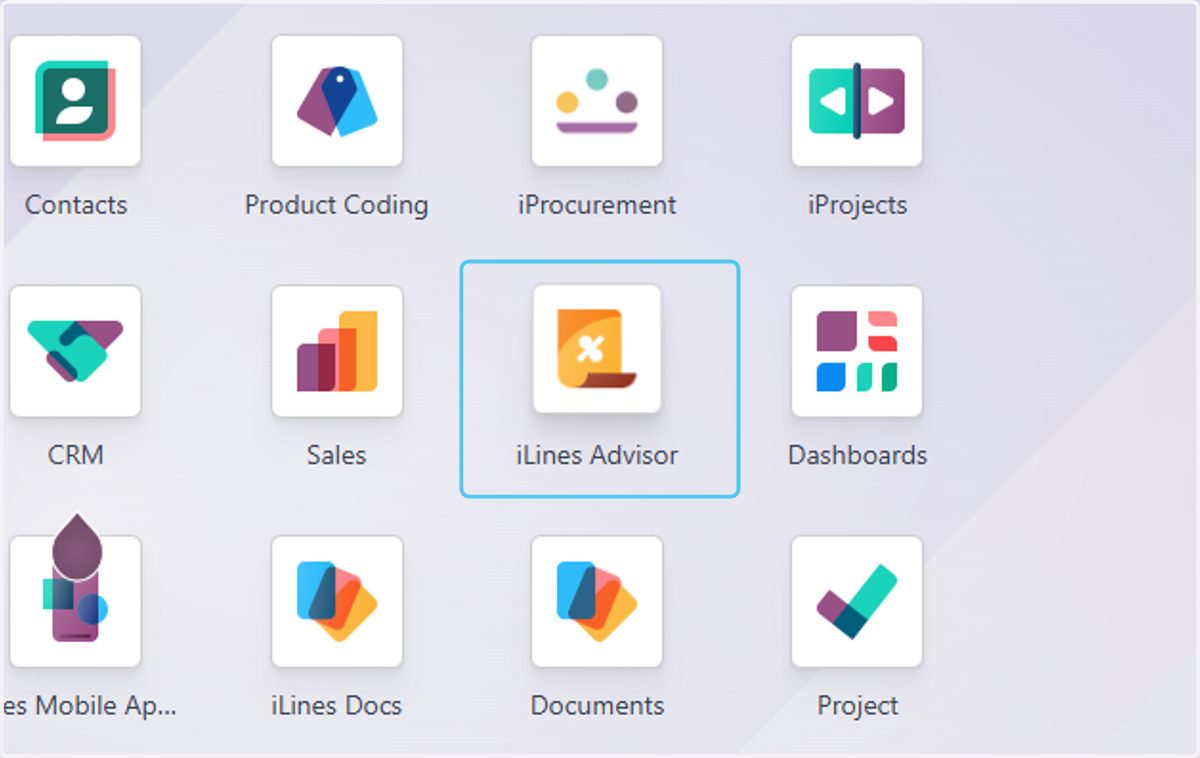 Click on iLines Advisor