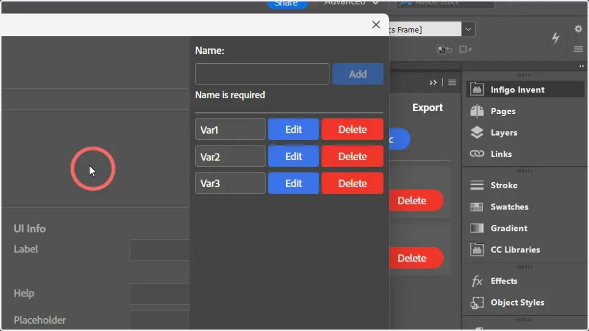 Click to return to the main variable window