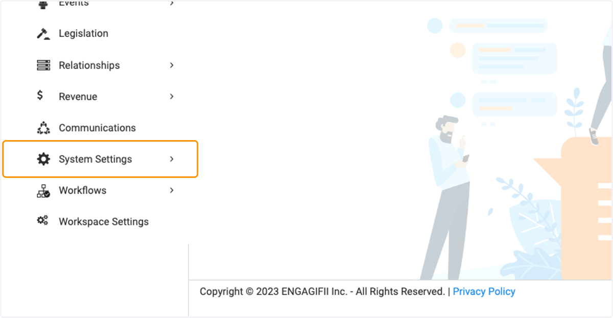 Click on System Settings