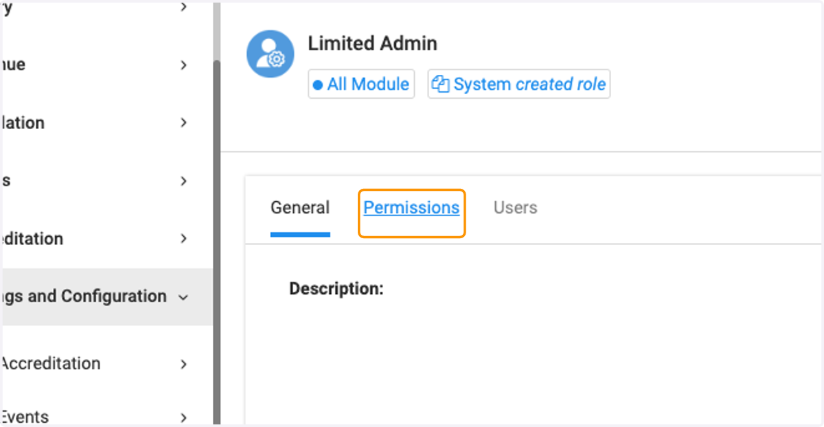 Click on Permissions