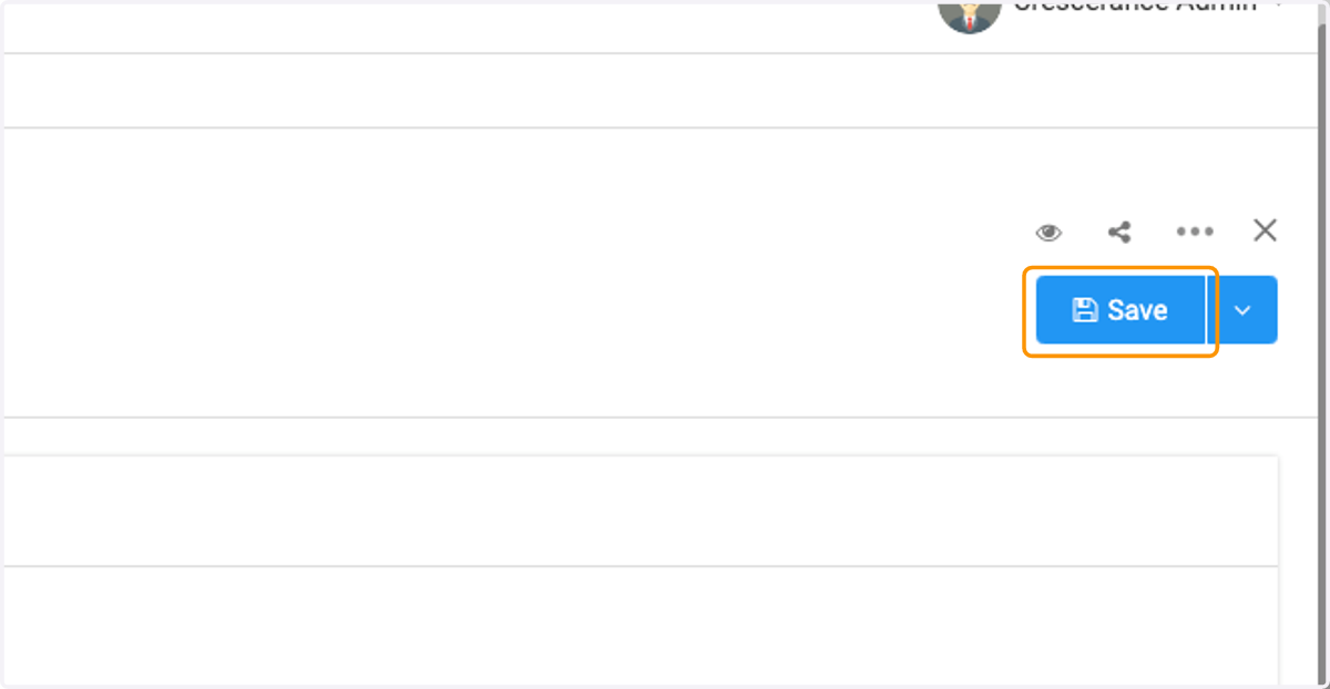 Click on Save when all selections are made