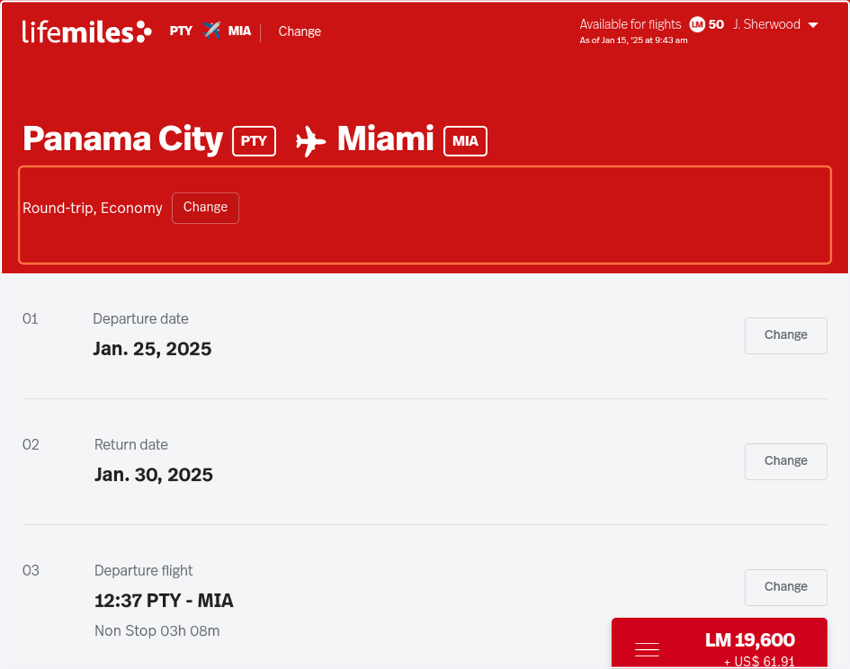 Click on Round-trip, Economy…