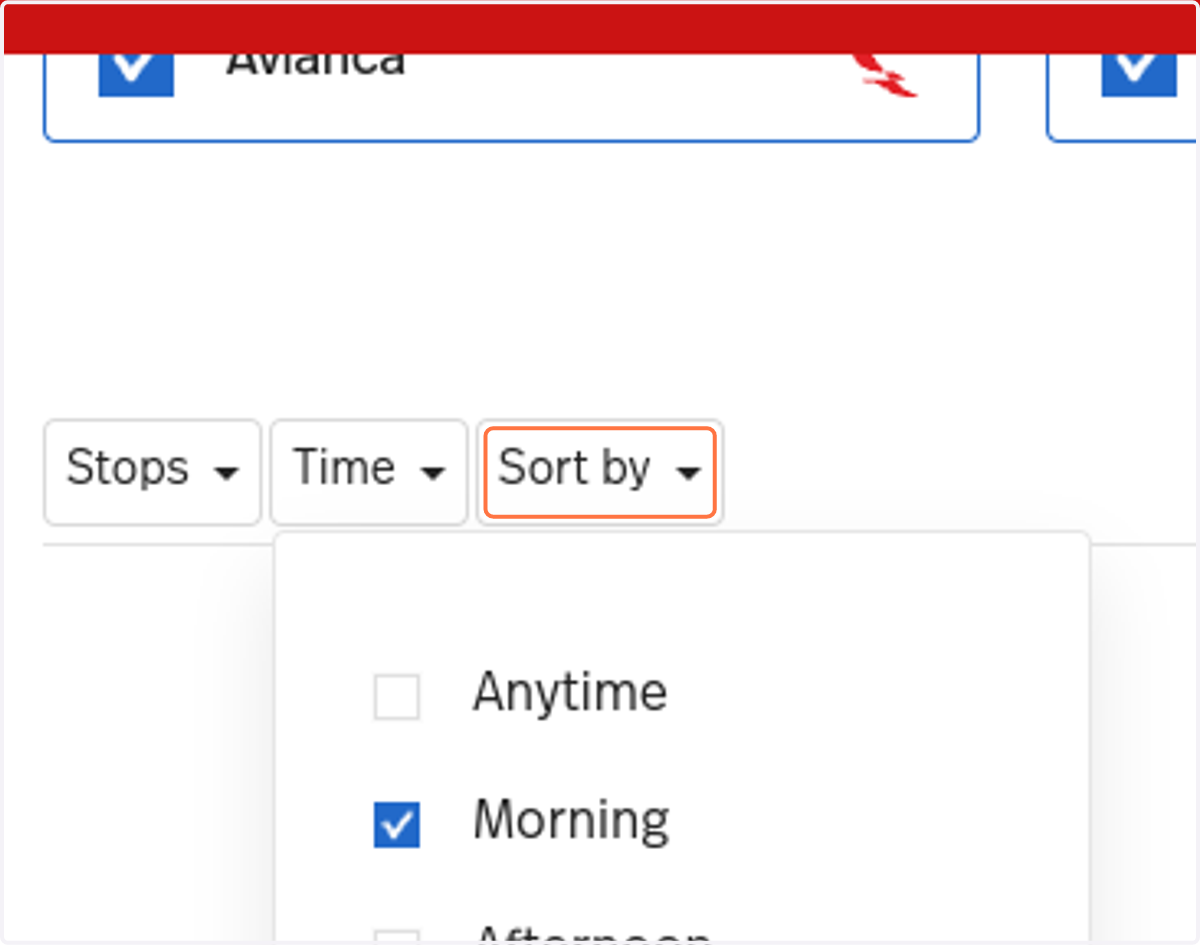 Click on Sort by