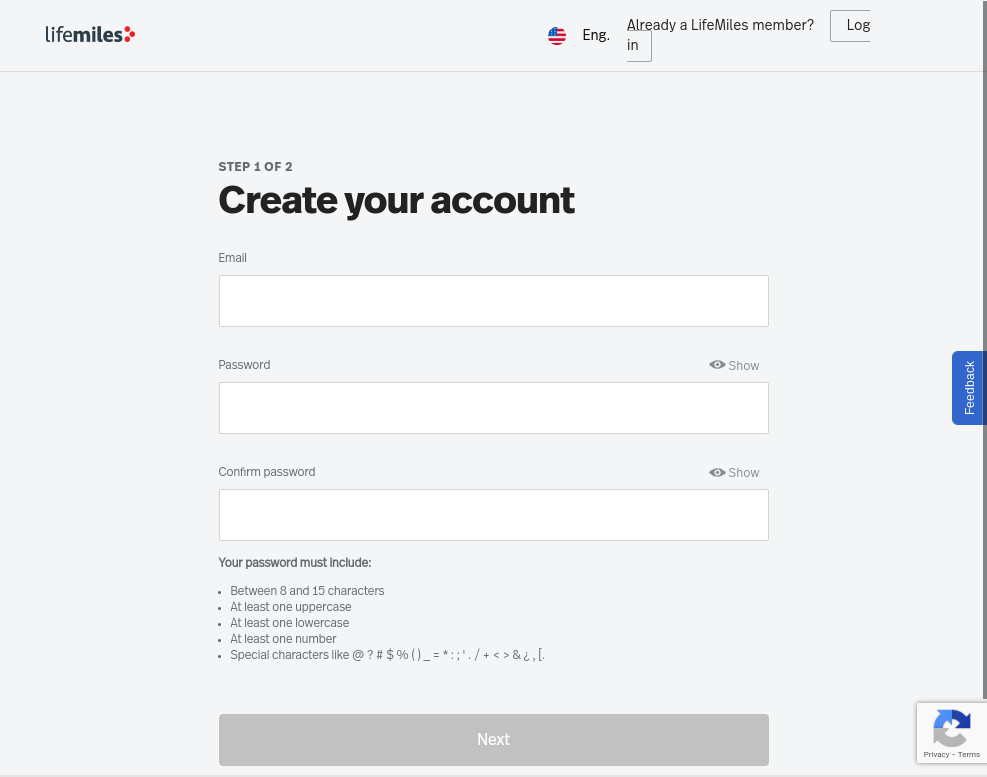 Click on Log in