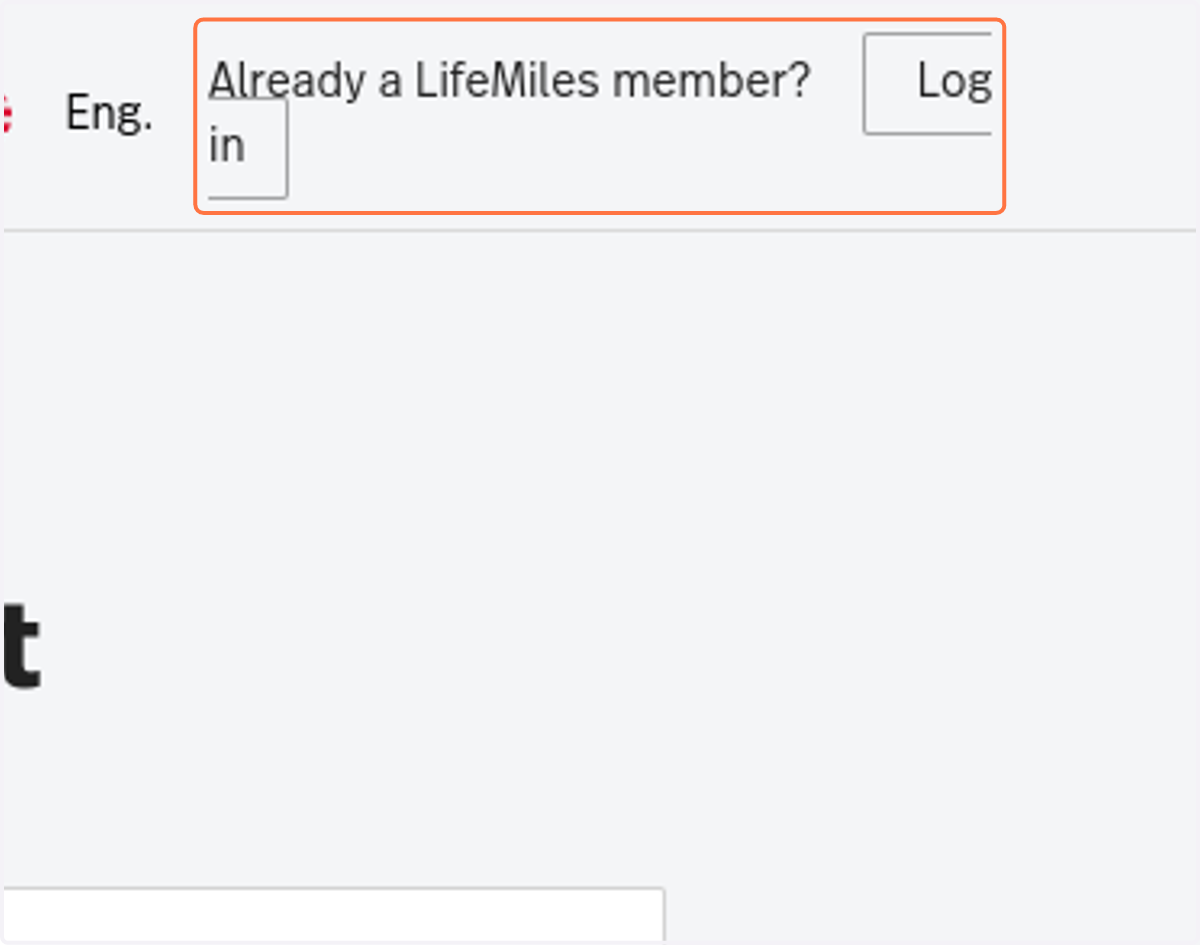 Click on Log in