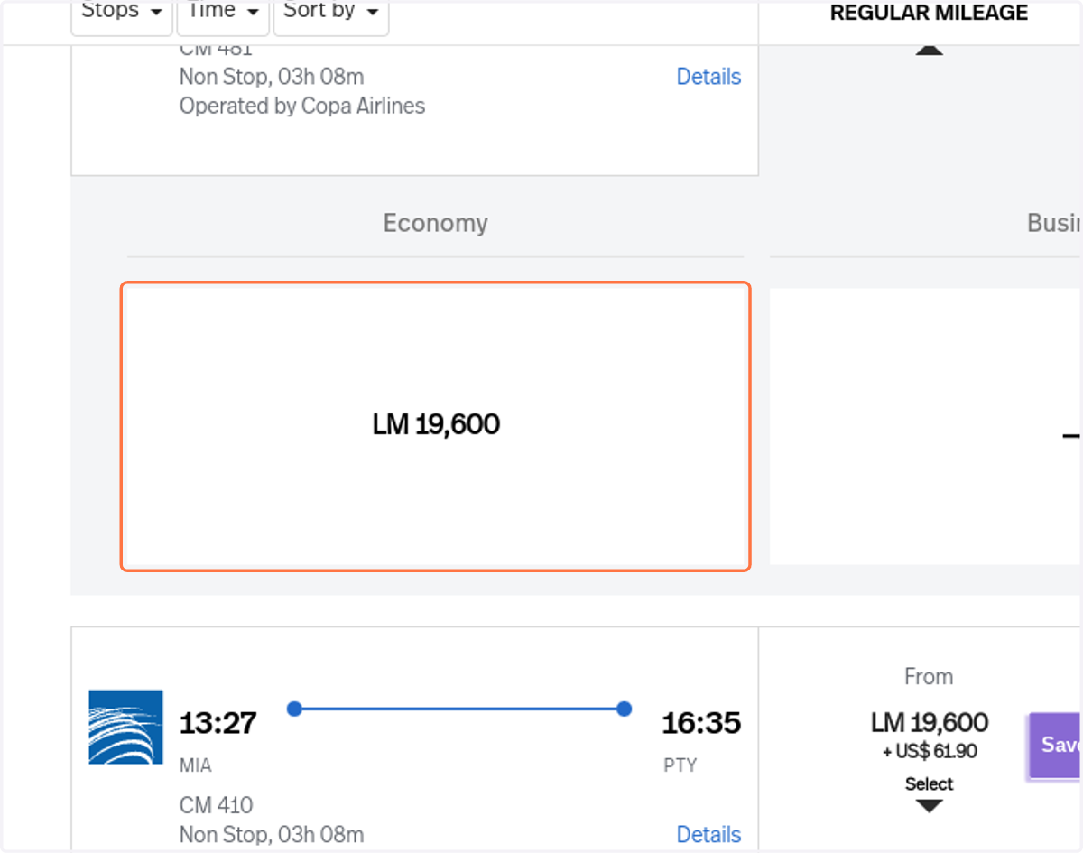 Click on LM 19,600