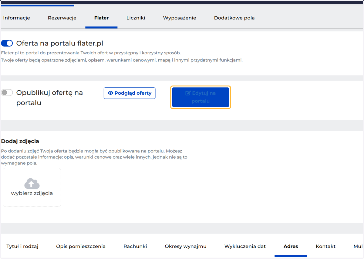 Oferty możesz edytować też bezpośrednio z poziomu Portalu