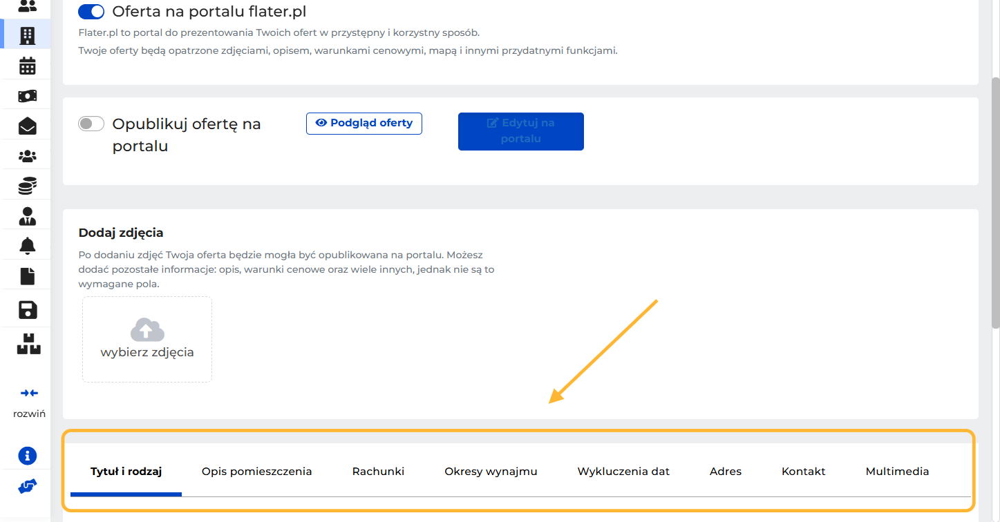 Oferty możesz przygotować/edytować bezpośrednio w SON lub z poziomu portalu Flater