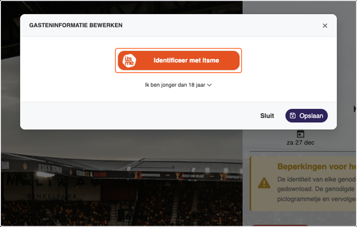 Identificeer met itsme