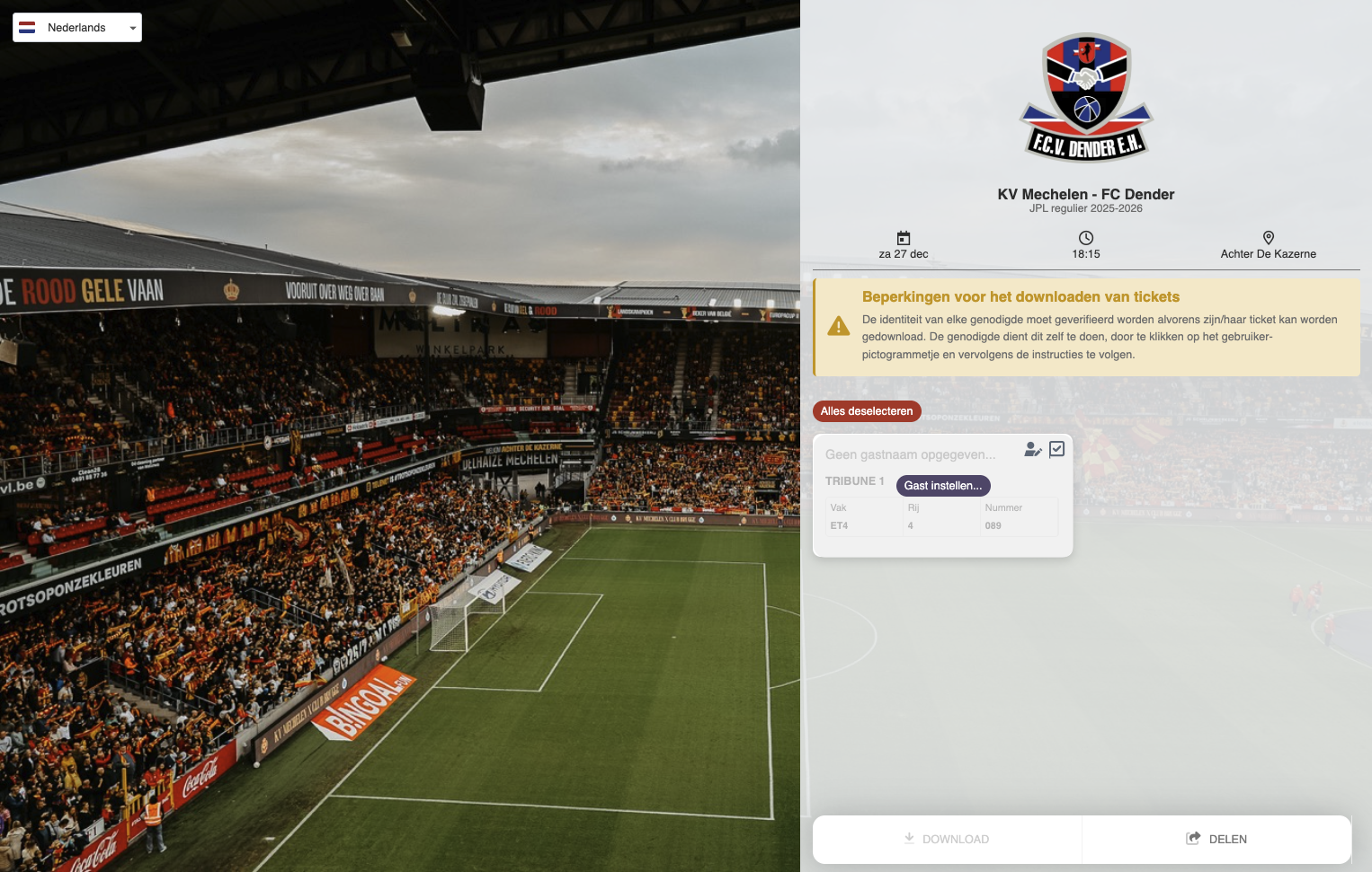 Klik op Gast instellen...