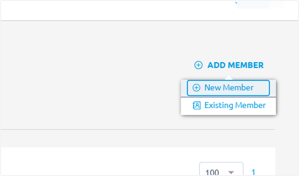 Click on New Member