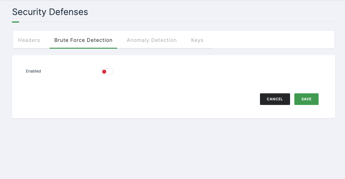 Bruteforce Detection